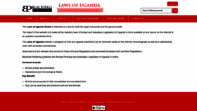 What Ugandalaws.com website looked like in 2020 (3 years ago)