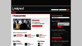 What Unsigned.com website looked like in 2020 (3 years ago)