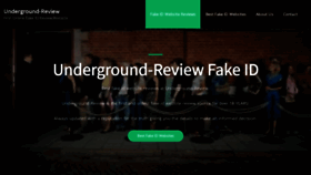 What Underground-review.com website looked like in 2020 (3 years ago)