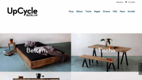 What Upcycle.berlin website looked like in 2020 (3 years ago)