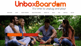 What Unboxboardom.com website looked like in 2020 (3 years ago)