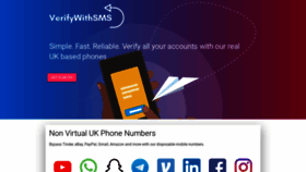 What Uk.verifywithsms.com website looked like in 2020 (3 years ago)