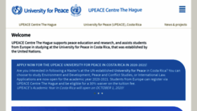 What Upeace.nl website looked like in 2020 (3 years ago)