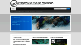 What Underwaterhockeyaustralia.org.au website looked like in 2020 (3 years ago)