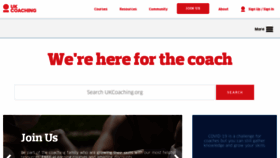 What Ukcoaching.org website looked like in 2020 (3 years ago)