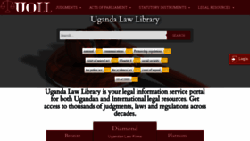 What Ugandalawlibrary.net website looked like in 2020 (3 years ago)