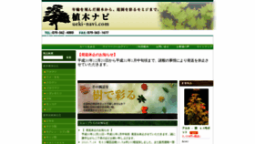 What Ueki-navi.com website looked like in 2020 (3 years ago)