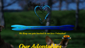 What Unleashedlovepetrescue.org website looked like in 2020 (3 years ago)