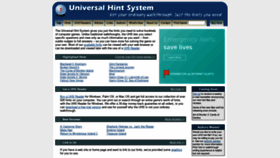 What Uhs-hints.com website looked like in 2020 (3 years ago)
