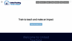 What Unitedteaching.org.uk website looked like in 2020 (3 years ago)
