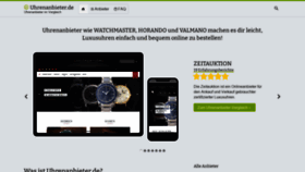What Uhrenanbieter.de website looked like in 2020 (3 years ago)