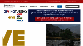 What Umcmission.org website looked like in 2020 (3 years ago)