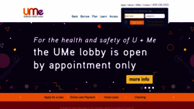 What Umecreditunion.com website looked like in 2020 (3 years ago)