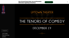 What Uptowntheatergp.com website looked like in 2020 (4 years ago)