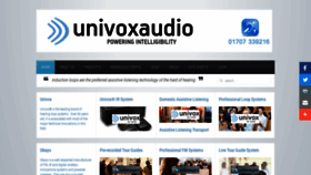 What Univoxaudio.co.uk website looked like in 2020 (3 years ago)