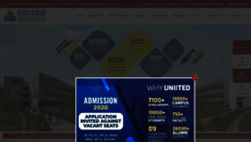 What United.ac.in website looked like in 2020 (3 years ago)
