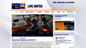 What Unitedwaysofalabama.org website looked like in 2020 (3 years ago)