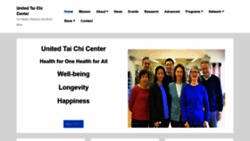 What Unitedtaichicenter.com website looked like in 2020 (3 years ago)