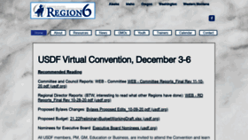 What Usdfregion6.org website looked like in 2020 (3 years ago)