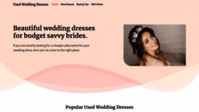 What Usedweddingdresses.com website looked like in 2020 (3 years ago)