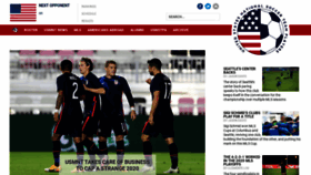 What Ussoccerplayers.com website looked like in 2020 (3 years ago)