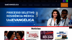 What Unievangelica.edu.br website looked like in 2020 (3 years ago)