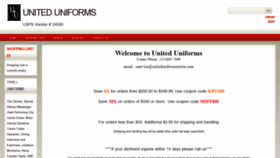What Uniteduniformsestore.com website looked like in 2020 (4 years ago)