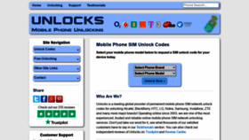 What Unlocks.co.uk website looked like in 2020 (3 years ago)