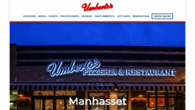What Umbertosmanhasset.com website looked like in 2020 (3 years ago)