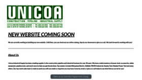 What Unicoa.com website looked like in 2020 (3 years ago)