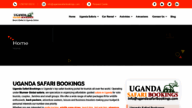 What Ugandasafaribookings.com website looked like in 2020 (3 years ago)