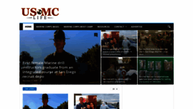 What Usmclife.com website looked like in 2020 (3 years ago)