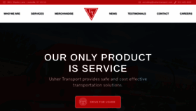 What Ushertransport.com website looked like in 2020 (3 years ago)