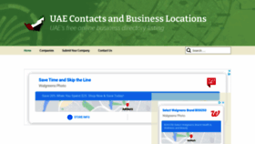 What Uaecontact.com website looked like in 2020 (3 years ago)
