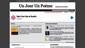 What Unjourunpoeme.fr website looked like in 2020 (3 years ago)
