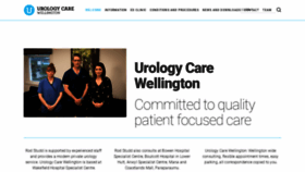 What Urologycarewellington.co.nz website looked like in 2020 (3 years ago)