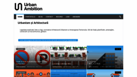 What Urbanambition.ro website looked like in 2020 (3 years ago)