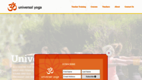 What Universalyoga.co.uk website looked like in 2020 (3 years ago)