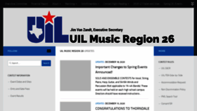 What Uilmusicregion26.com website looked like in 2021 (3 years ago)