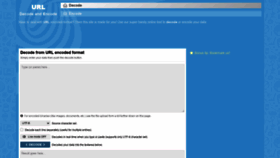 What Urldecoder.org website looked like in 2021 (3 years ago)