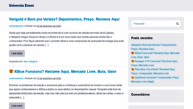 What Universiaenem.com.br website looked like in 2021 (3 years ago)