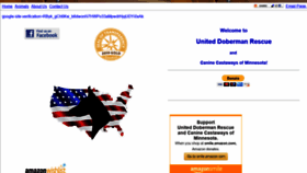 What Uniteddobermanrescue.org website looked like in 2021 (3 years ago)