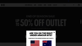 What Underarmour.com.au website looked like in 2021 (3 years ago)