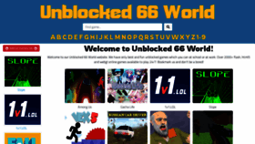 What Unblocked66world.com website looked like in 2021 (3 years ago)