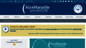 What Univ-amu.fr website looked like in 2021 (5 years ago)