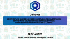 What Univdocs.com website looked like in 2021 (3 years ago)