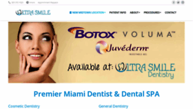 What Ultrasmilemiami.com website looked like in 2021 (3 years ago)