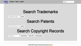What Uspto.report website looked like in 2021 (3 years ago)