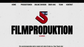 What U5-filmproduktion.de website looked like in 2021 (3 years ago)