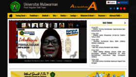 What Unmul.ac.id website looked like in 2021 (3 years ago)